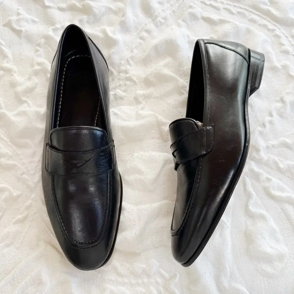 Vellapais Mesa Leather Penny Loafers Size 10.5 New